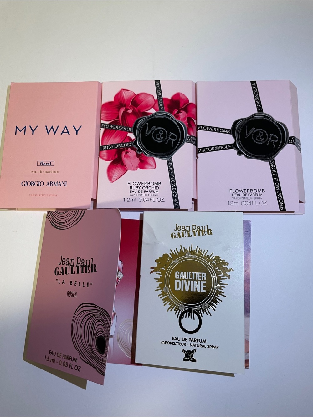 5 pieces women’s samples
